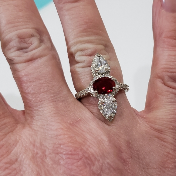 Sapphire gemstone, 925 silver ring - Picture 12 of 13